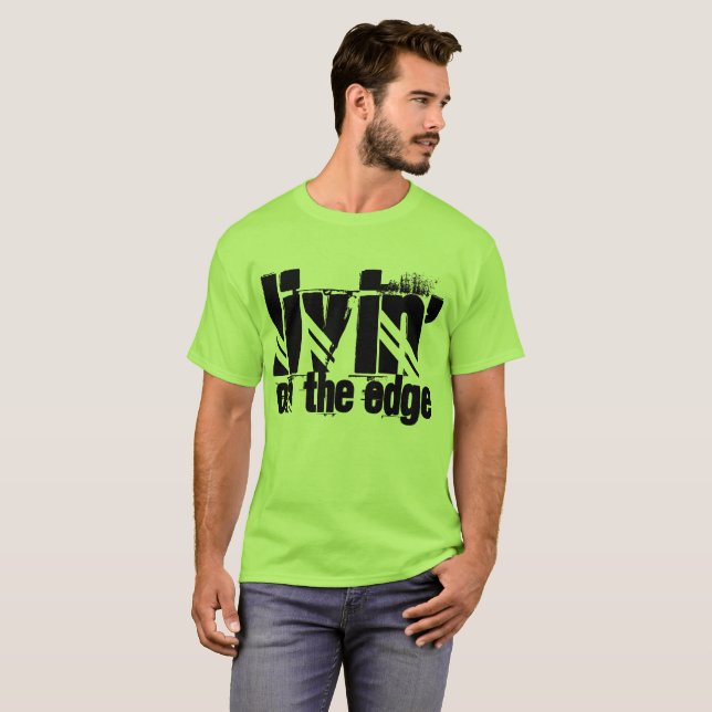 Livin no t-shirt da borda (Frente Completa)