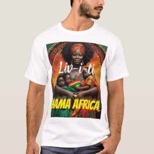 LIVITY. MAMA AFRICA Camiseta Básica Masculina