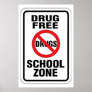 Livre De Drogas Para Poster Branco Escolar