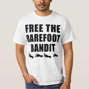Livre o camiseta descalço do bandido