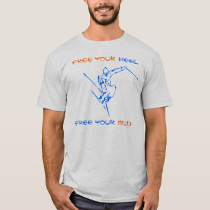Livre seu salto, livre seu t-shirt do azul da