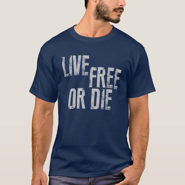 Livres vivos ou morrem t-shirt (Frente)