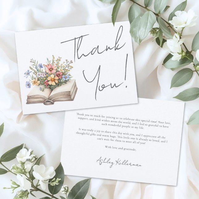 Livro Agradecimento Floral (Book Floral Thank You)