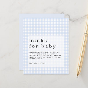 Livro Azul de Gingham de Orçamento para Receptác