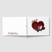 Livro Branco do Heart Magic Weding Guest Backgroun