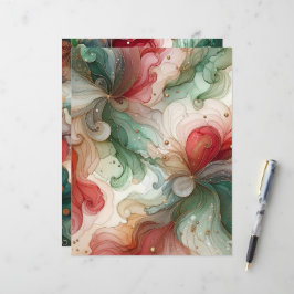 Livro Branco Festivo Vermelho e Verde