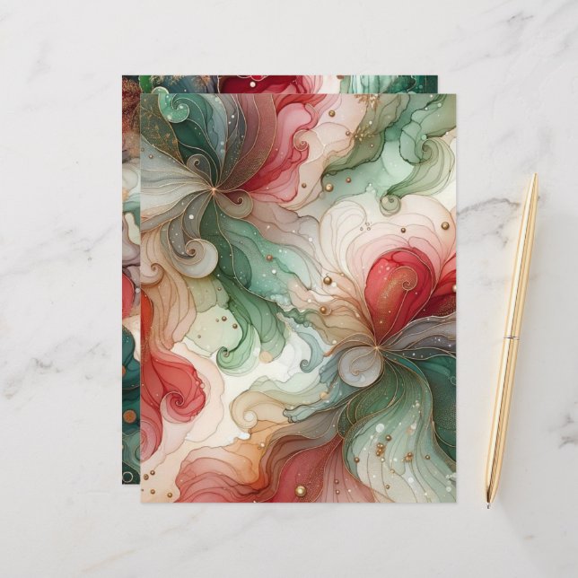 Livro Branco Festivo Vermelho e Verde (Frente/Verso In Situ)