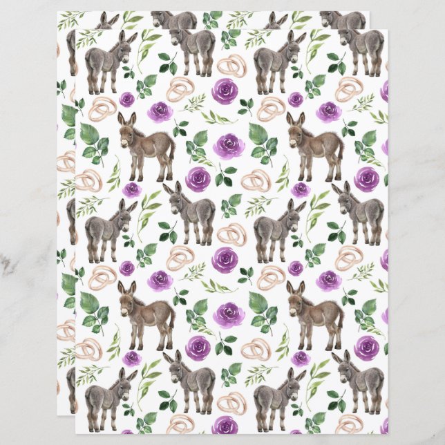 Livro Branco sobre Casamento Donkey (Frente/Verso)