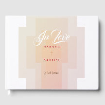 Livro Convidado de Casamento Cruzado Cristão