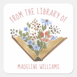 Livro da Biblioteca da Etiqueta de Cartão de Visit