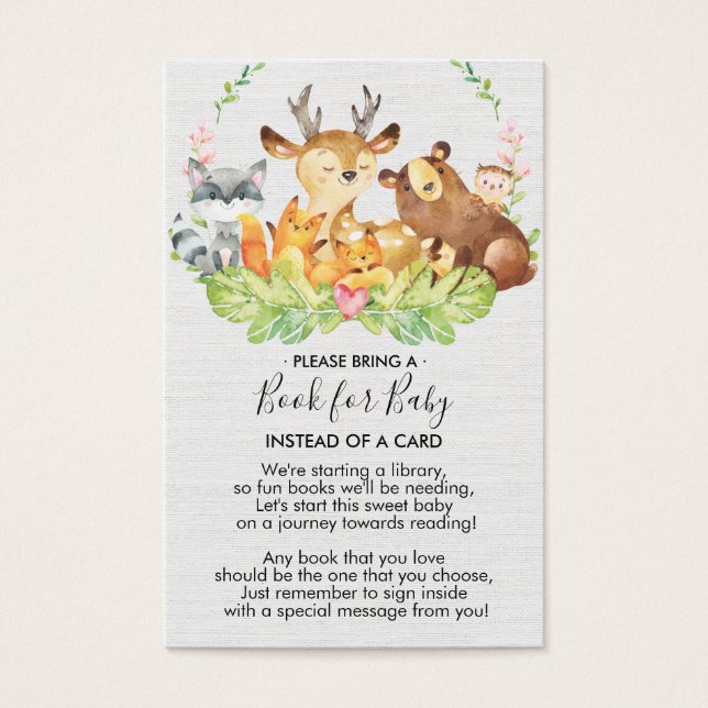 Livro de Animais da Floresta Doce para Recém-Enclo (Frente)