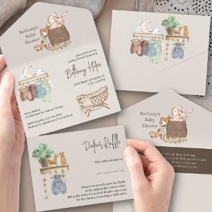 Livro de Chás de fraldas e Fraldas da Boho Nursery