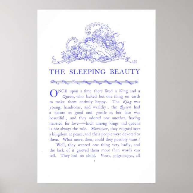 Livro de Contos de Fadas da Bela Adormecida Poster (Frente)