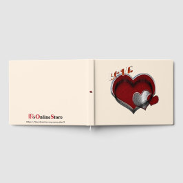 Livro de Convidado de Casamento Mágico do Coração