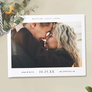 Livro de Convidado Simples de Casamento Chic com F