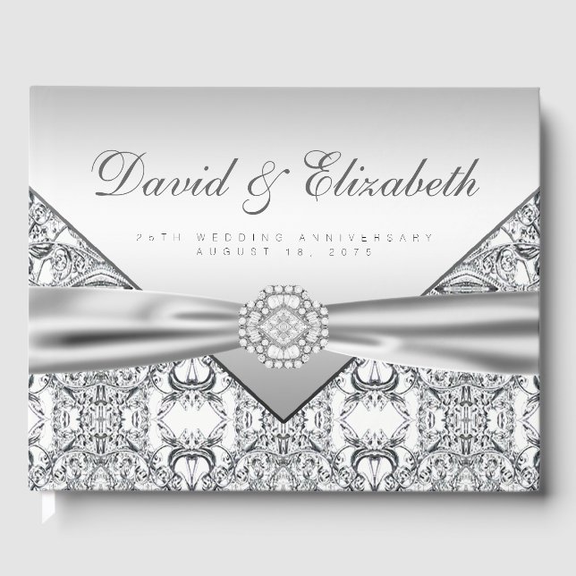 Livro de Convidados de 25 Casamento (Frente)