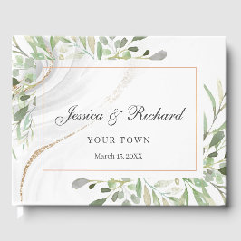 Livro de Convidados de Casamento de Aquarela