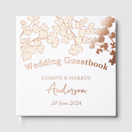 Livro de Convidados de Casamento de Buquê de Clove