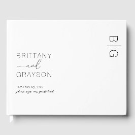 Livro de Convidados de Casamento de Foto do Monogr