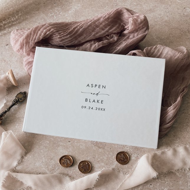 Livro de Convidados de Casamento de Monograma de S (Criador carregado)