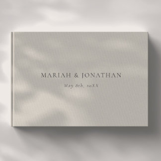 Livro de Convidados de Casamento de Recepção Elega