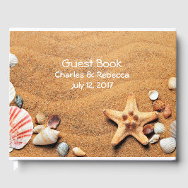 Livro de Convidados de Casamento de Seashells