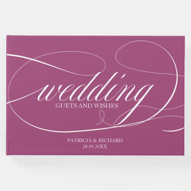 Livro de Convidados de Casamento do Gabinete Elega (Frente)