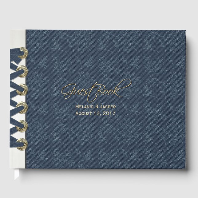 Livro de Convidados de Casamento Personalizado da  (Frente)