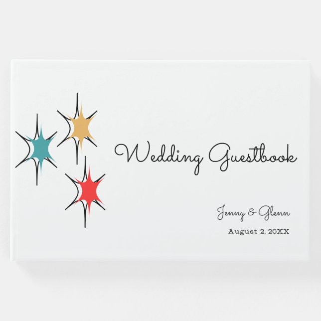 Livro de Convidados de Casamento Rodoviário e Roll (Frente)