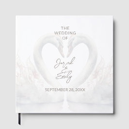 Livro de Convidados de Casamento Swan Personalizad