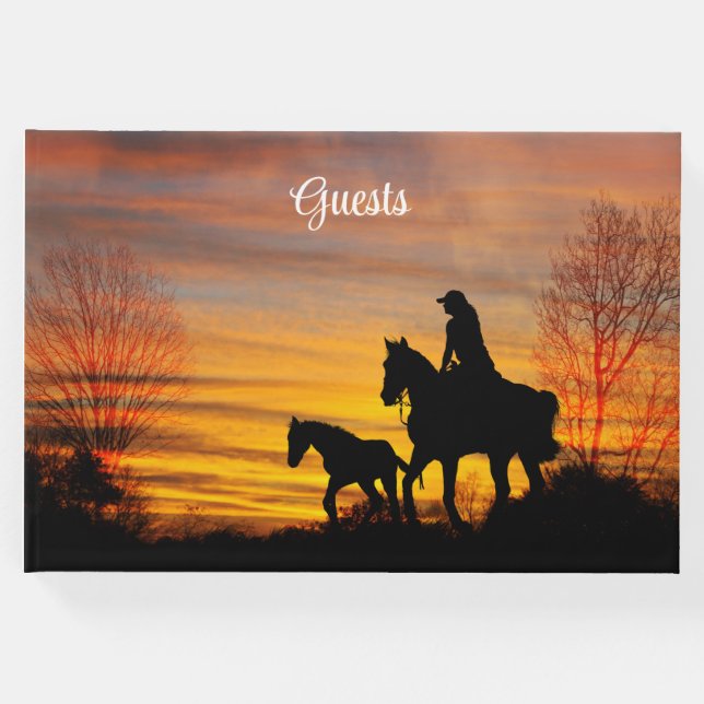 Livro de Convidados de Cavalaria Sunset (Frente)