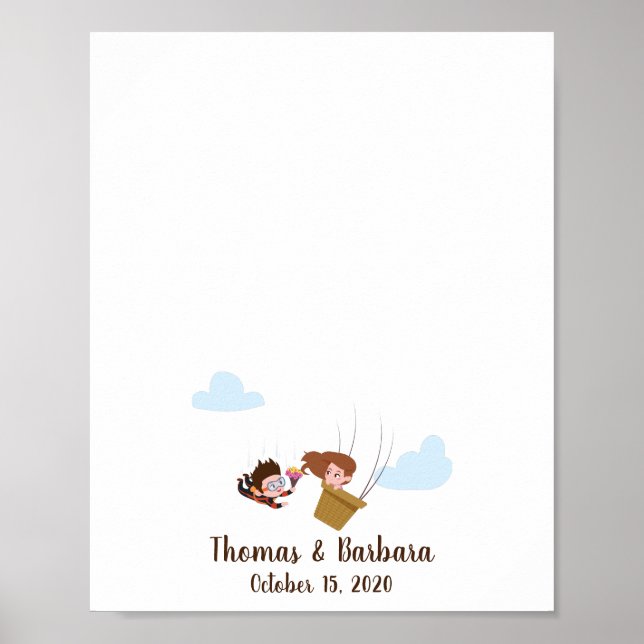 Livro de Convidados de Impressão Digital de Casame (Frente)