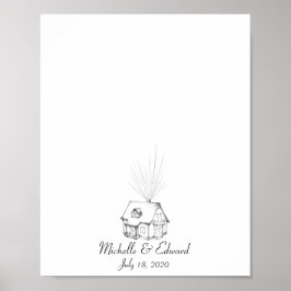 Livro de Convidados de Impressão Digital em Casa