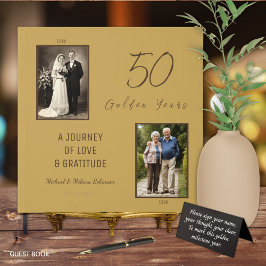 Livro de Convidados do 50º Aniversário - Dourado