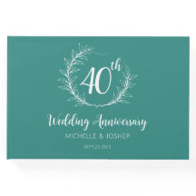 Livro de Convidados do Aniversário do Casamento El