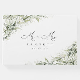 Livro de Convidados do Casamento Verde Dusty Sage