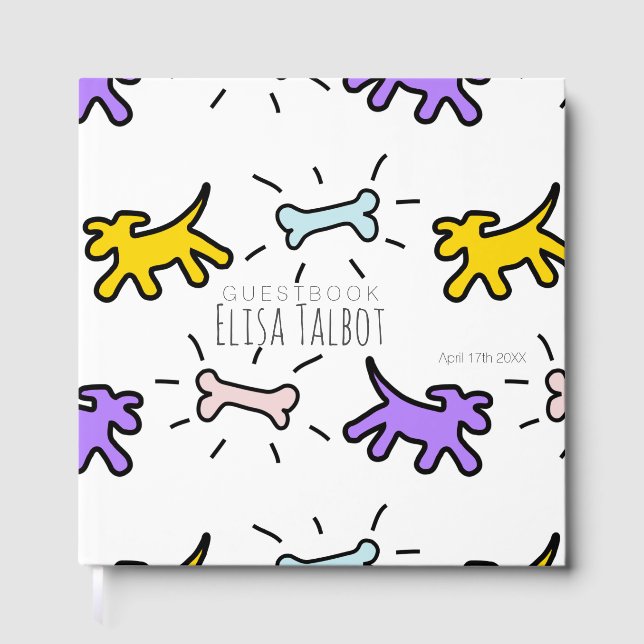 Livro de Convidados do Estilo de Grafite do Osso d (Frente)