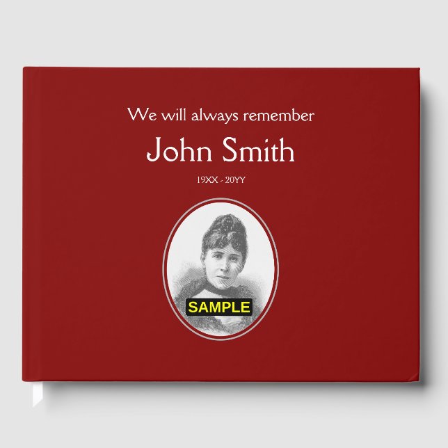 Livro de Convidados Funerais Básicos e Elegantes (Frente)