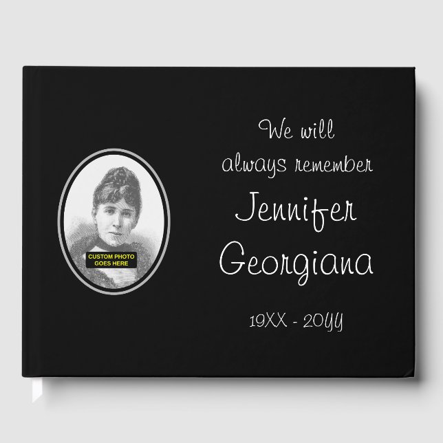 Livro de Convidados Funerais Simples e Respeitável (Frente)