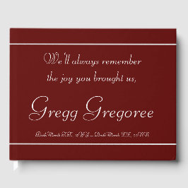 Livro de Convidados Memorial Básico e Mínimo