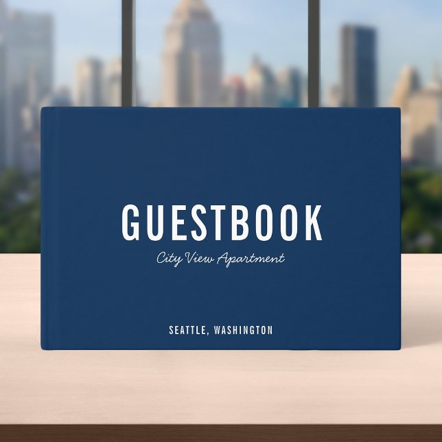 Livro de Convidados Moderno e Script de Cor Editáv (Criador carregado)