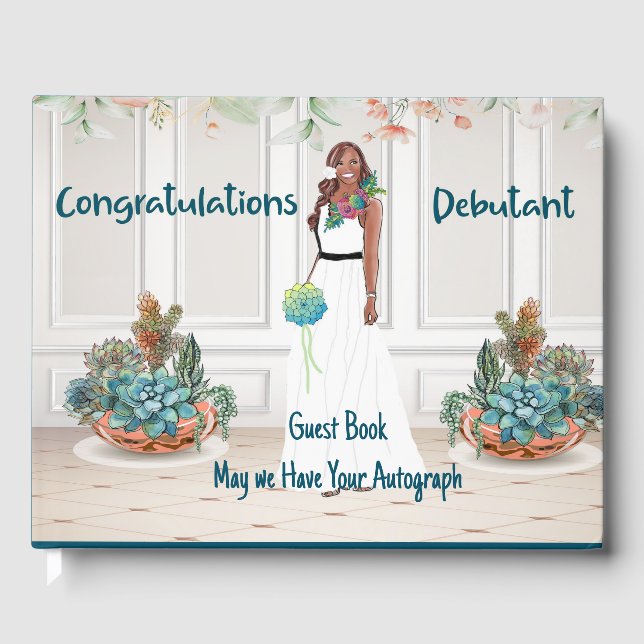 Livro de Convidados para a Celebração de Debutante (Frente)