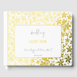Livro de Convidados para Casamento de Folhas Peque