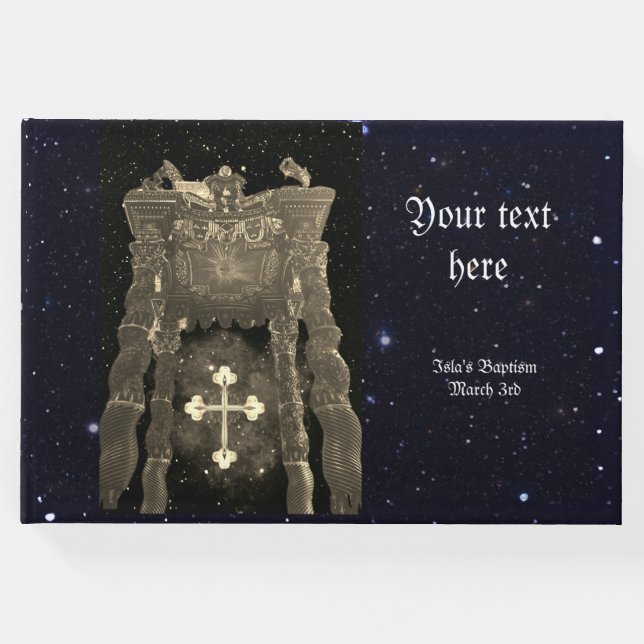 Livro de Convidados personalizado do batismo (Frente)