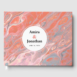 Livro de Convidados Personalizado do Marble do Boh