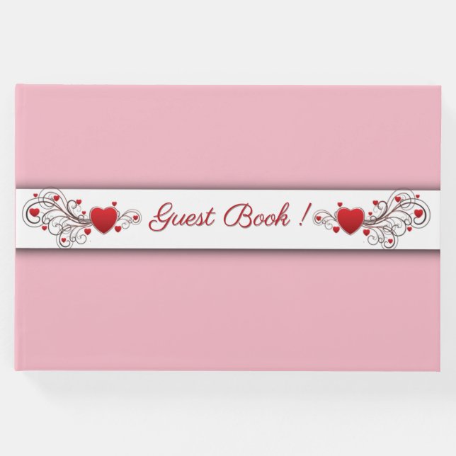 Livro de Convidados Rosa (Frente)