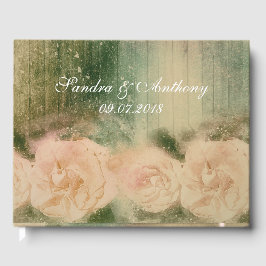 Livro de Convidados Rustic Rosa Wedding