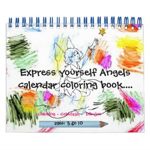 Livro de cores do calendário Angel Express Yourse