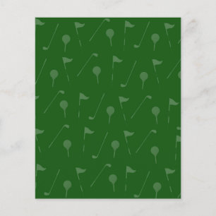 Livro De Crapões De Golfe - Padrão De Golfe Verde