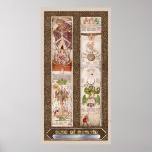 Livro de "do poster da alquimia Visio Mystica" dos